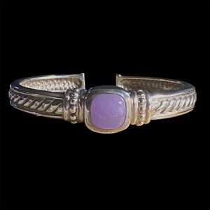 Judith Ripka Elegant silver and lilac jade Women's Bracelet